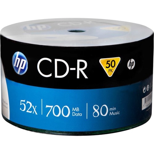 HP Cd-R 700Mb/80Min 50'Li Shrink Paket