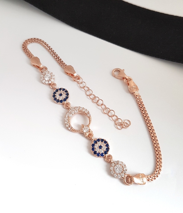 Gümüş Pazarım Ay Yıldız Figürlü Gümüş Bileklik