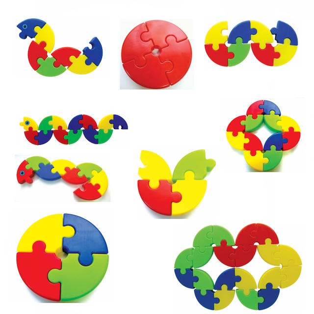 King Kids Yuvarlak Şekiller 72 Parça