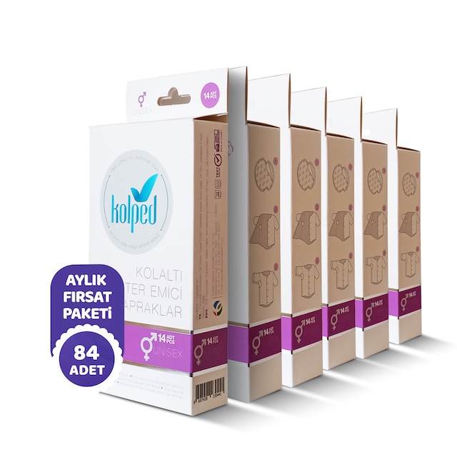 Kolped Koltuk Altı Pedi Ter Emici Yapraklar 84 Adet (6 Kutu)
