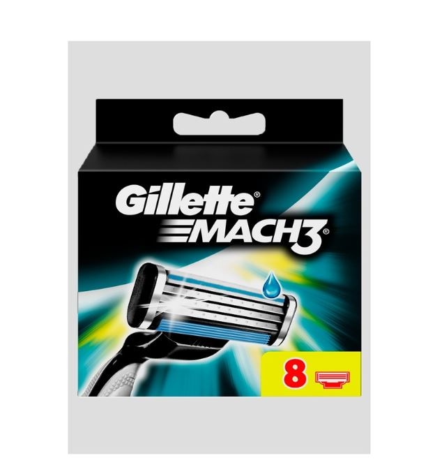 Gillette Mach3 Yedek Tıraş Bıçağı 8 Adet Karton Paket