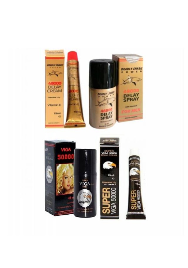 Geciktirici Sprey ve Krem 4 lü set