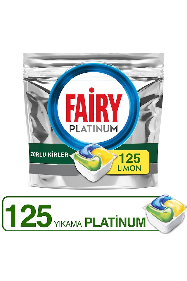 Fairy Platinum Bulaşık Makinesi Deterjanı 125 Tablet