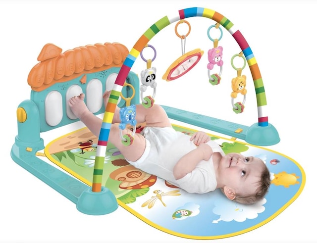 Babycim Sevimli Piyanolu Sesli Işıklı Aynalı Oyun Halısı