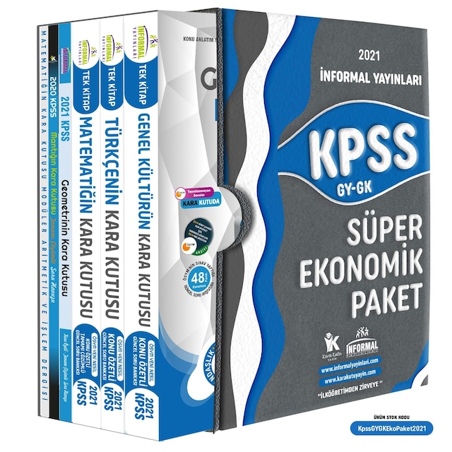 2021 KPSS Genel Yetenek Genel Kültür KARA KUTU SÜPER EKONOMİK PAK