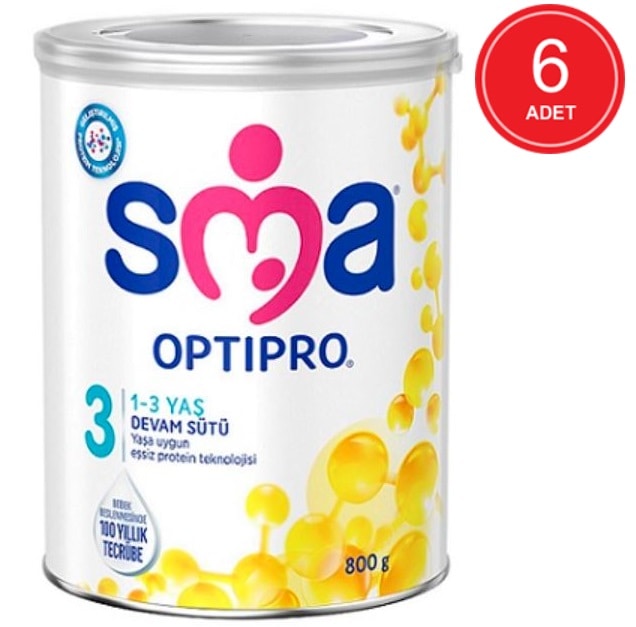 Sma Optipro 3 Devam Sütü 1 - 3 Yaş 6 x 800 G