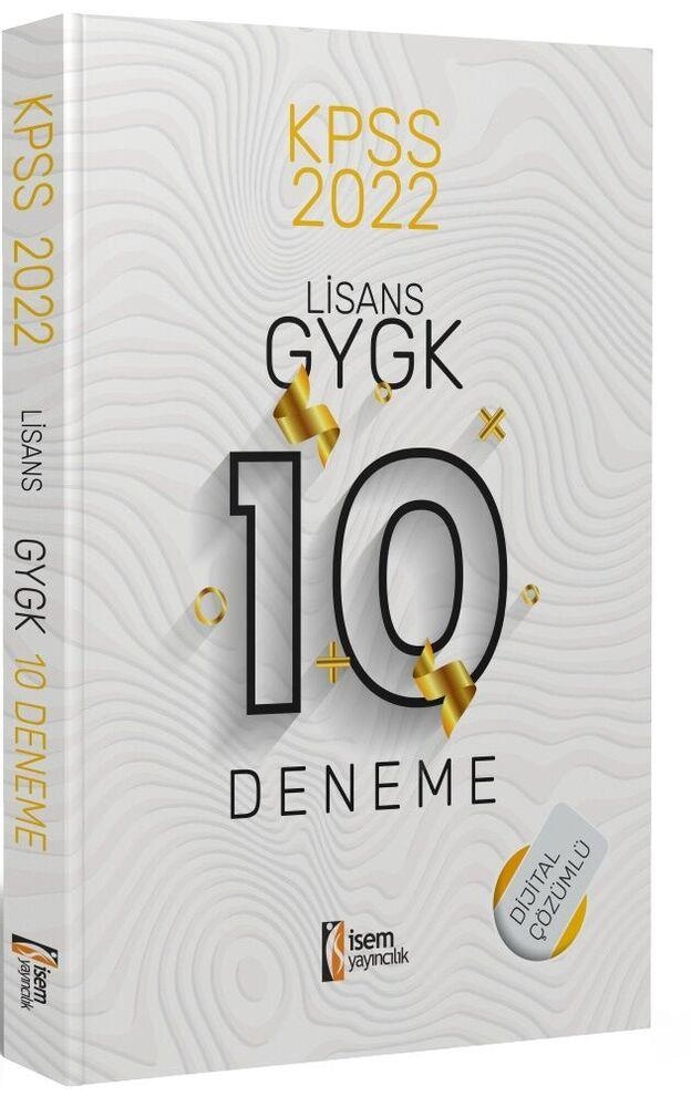 KPSS Lisans GY GK Tamamı Çözümlü 10 Deneme İsem Yayınları