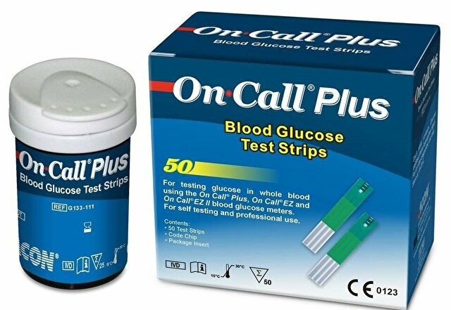 On Call Plus Kan Şeker Ölçüm Çubuğu 50 Adet