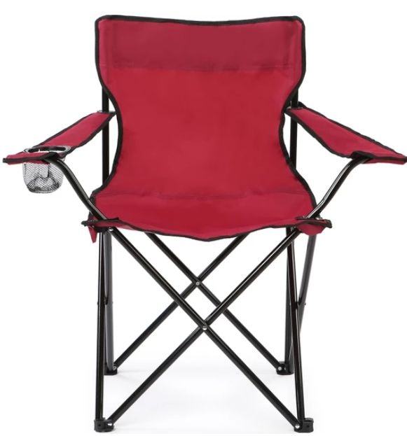 Evim Katlanabilir Kamp Sandalyesi Kırmızı