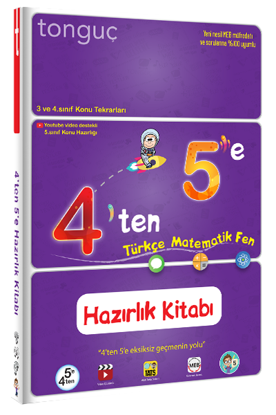 TONGUÇ YAYINLARI 4,TEN 5,E HAZIRLIK KİTABI