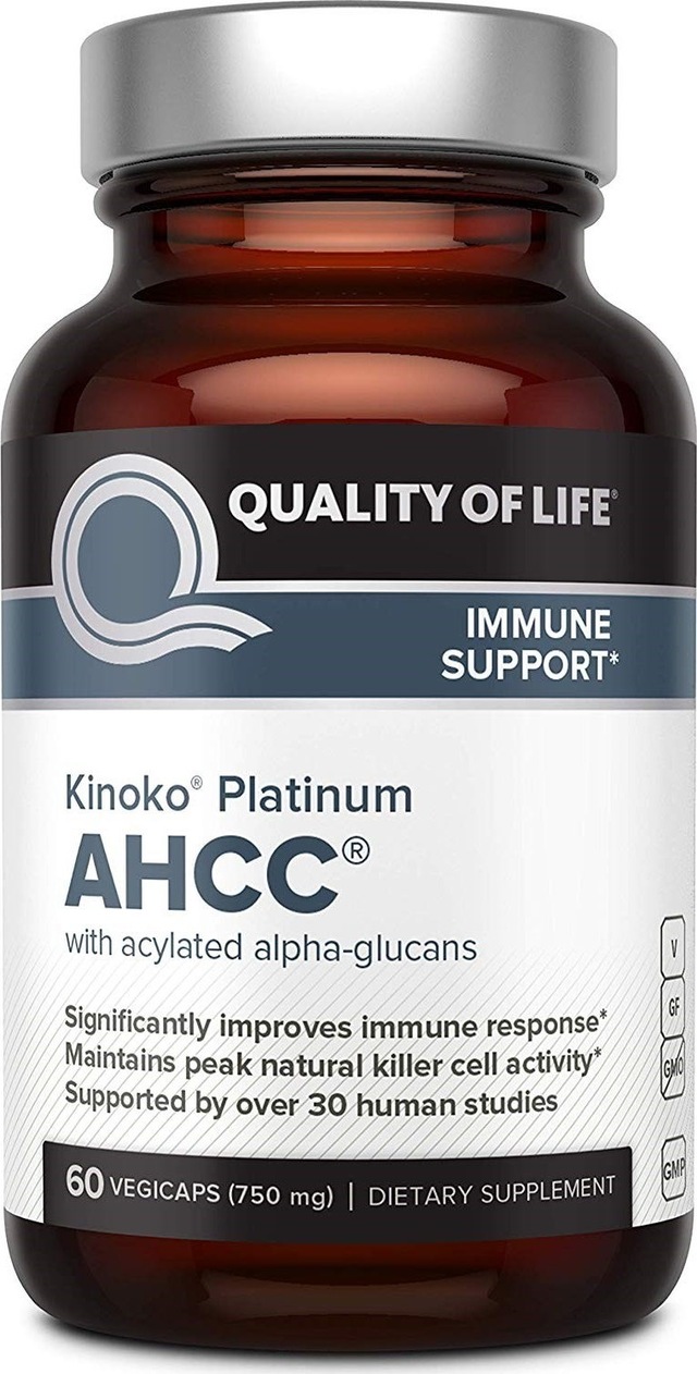 Quality Of Life Premium Kinoko Platinum Ahcc Supplement 60 Organi