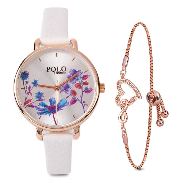 Polo London Kadın Kol Saati Bileklik Hediyeli YN101
