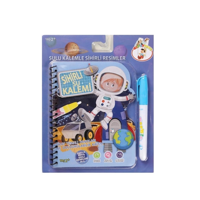 Sihirli Su Kalemli Boyama Kitabı / Uzay Temalı
