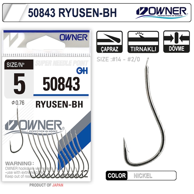 Owner 50843 Ryusen-Bh Beyaz Tırnaklı İğne