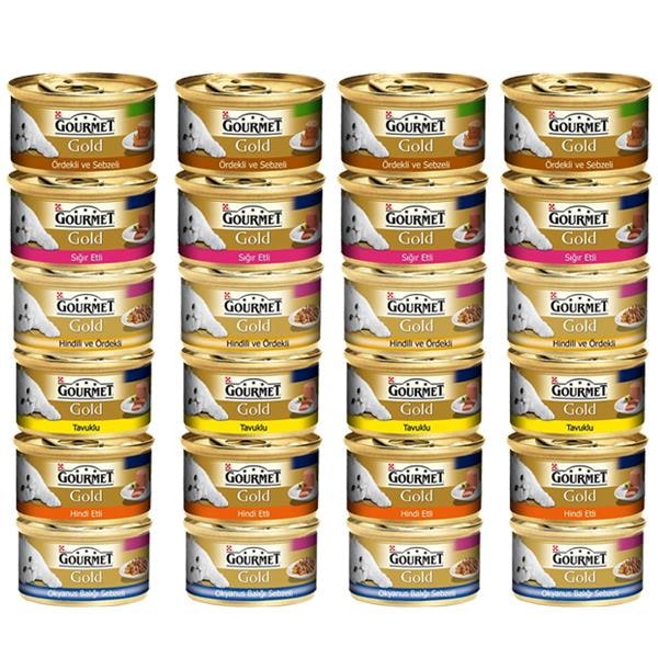 Purina Gourmet Gold Karışık Yetişkin Kedi Konservesi 24 x 85 G