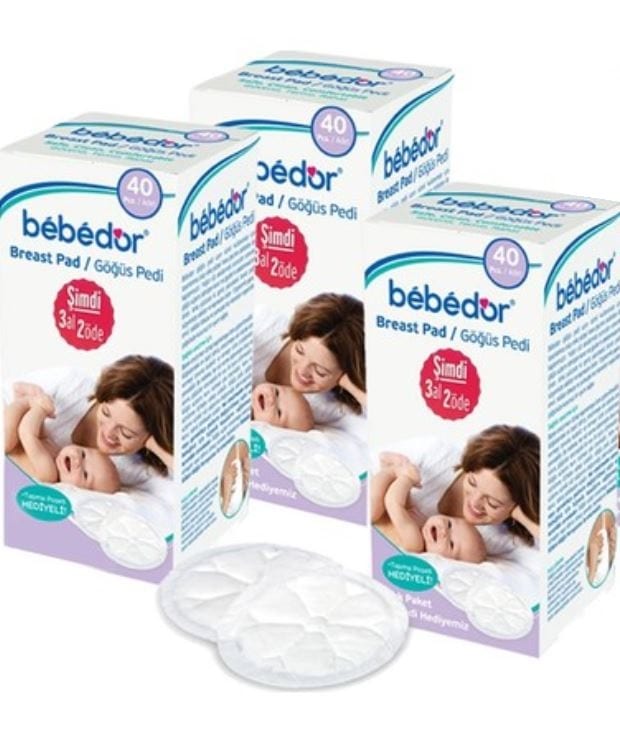 Bebedor Göğüs Pedi 3 x 40'lı