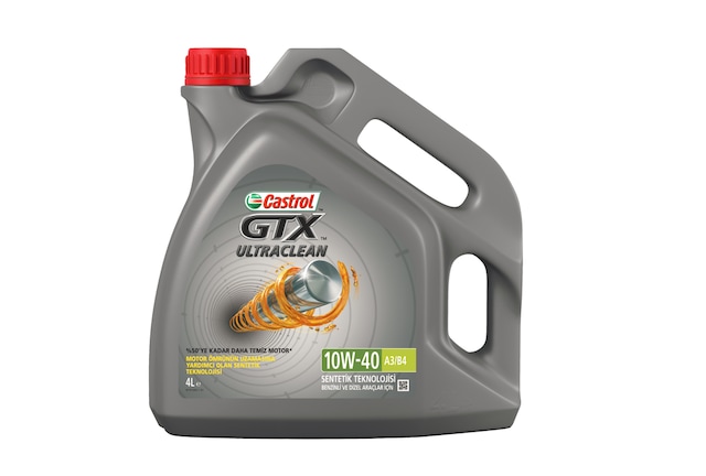 Castrol GTX Ultraclean 10W-40 A3/B4 Yarı Sentetik Motor Yağı  4 L