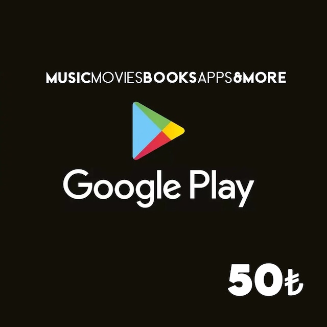 Google Play Hediye Kartı 50 TL