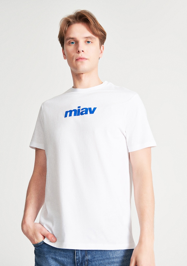 Mavi - Miav Baskılı Beyaz Tişört 067153-620