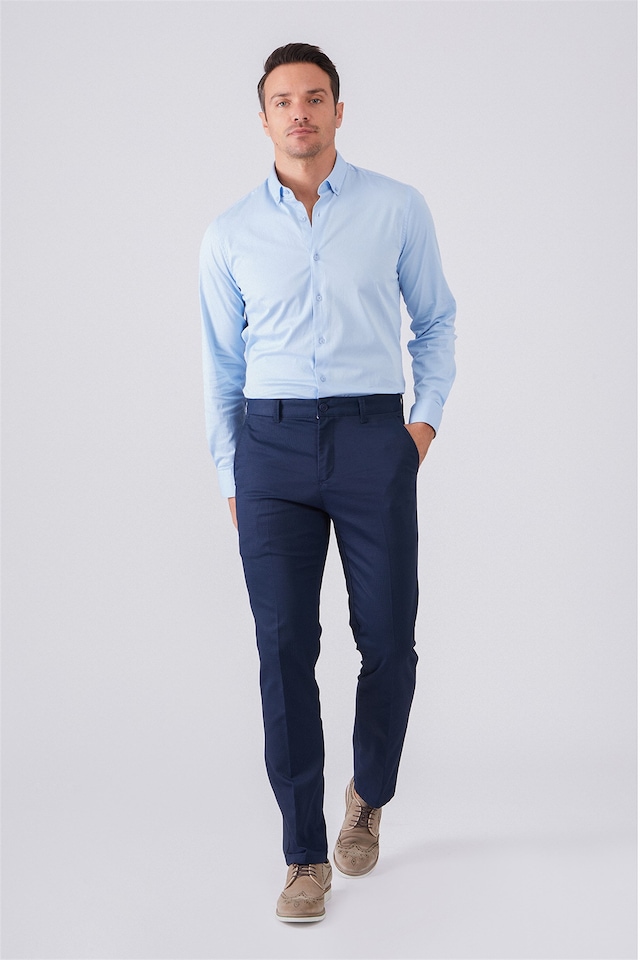 LACİVERT    ERKEK PANTOLON - SLIM FIT