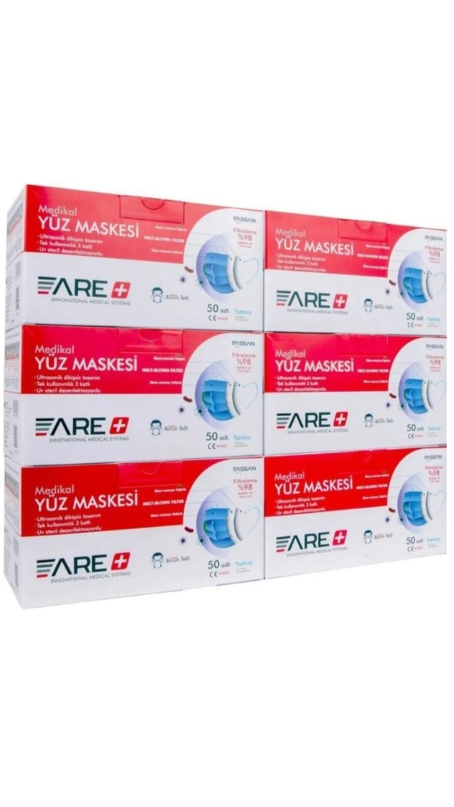 Are 6 Kutu 300 Adet Cerrahi Maske