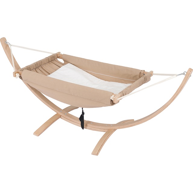 Mamma Turtle Minderli Doğal Ahşap Bebek Hamağı