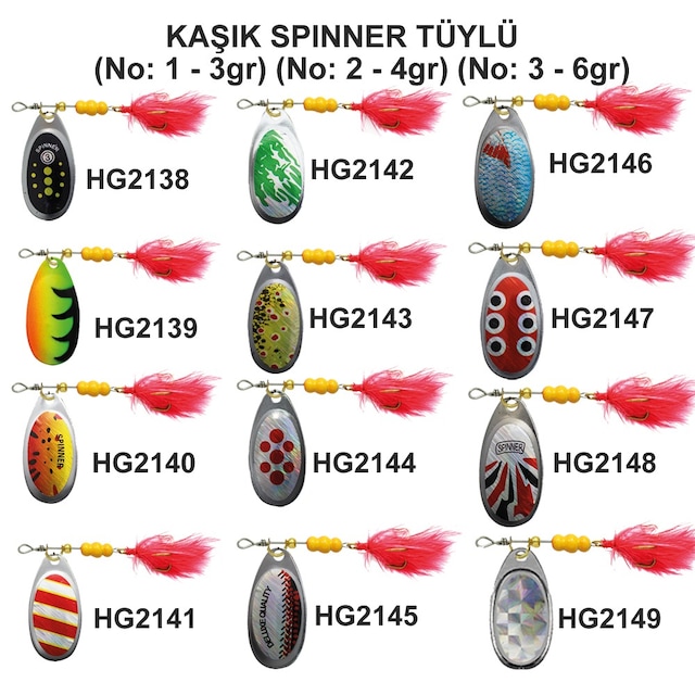 Effe Döner Kaşık Spınner Tüylü Meps