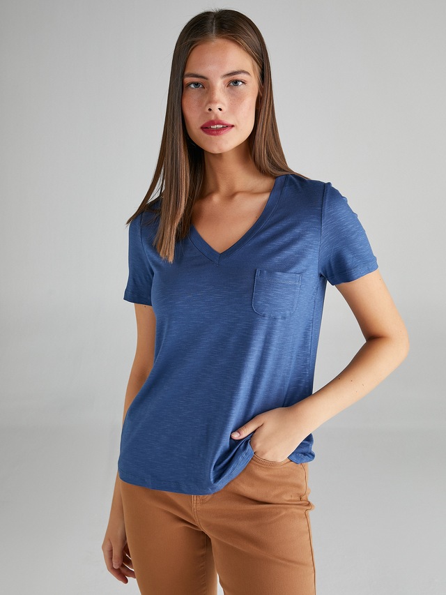 FAİK SÖNMEZ V Yaka Kısa Kollu T-Shirt 63015