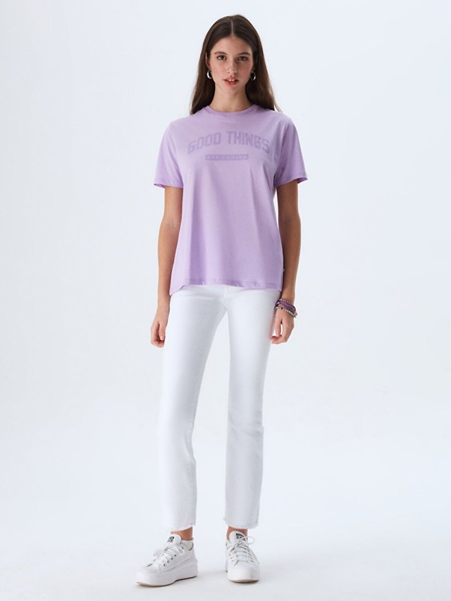 Ltb Slogan Baskılı T-shırt