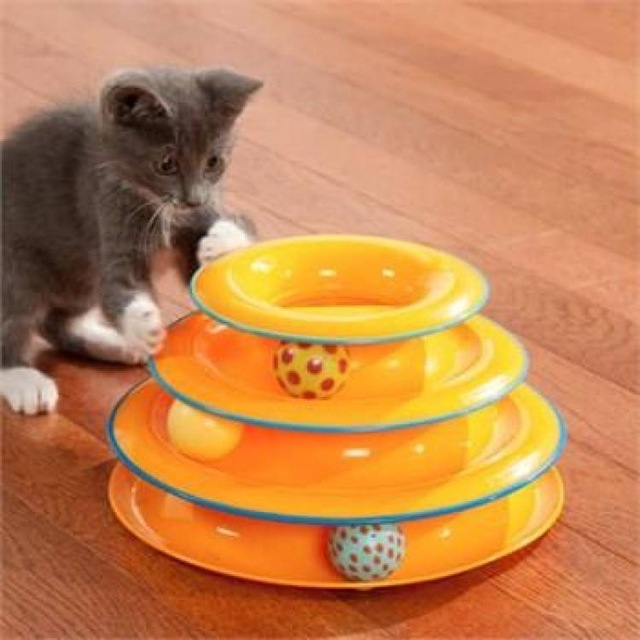 3 Katlı Kedi Oyuncağı Seti