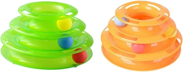 Toplu Yuvarlak Kedi Oyuncağı 24 x 13 Cm - TURUNCU