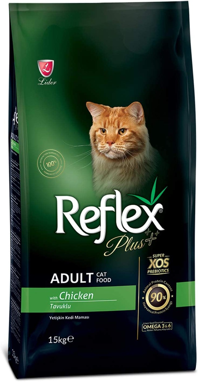 Reflex Plus Tavuk Etli Yetişkin Kedi Maması, 15 Kg Kuru Mama