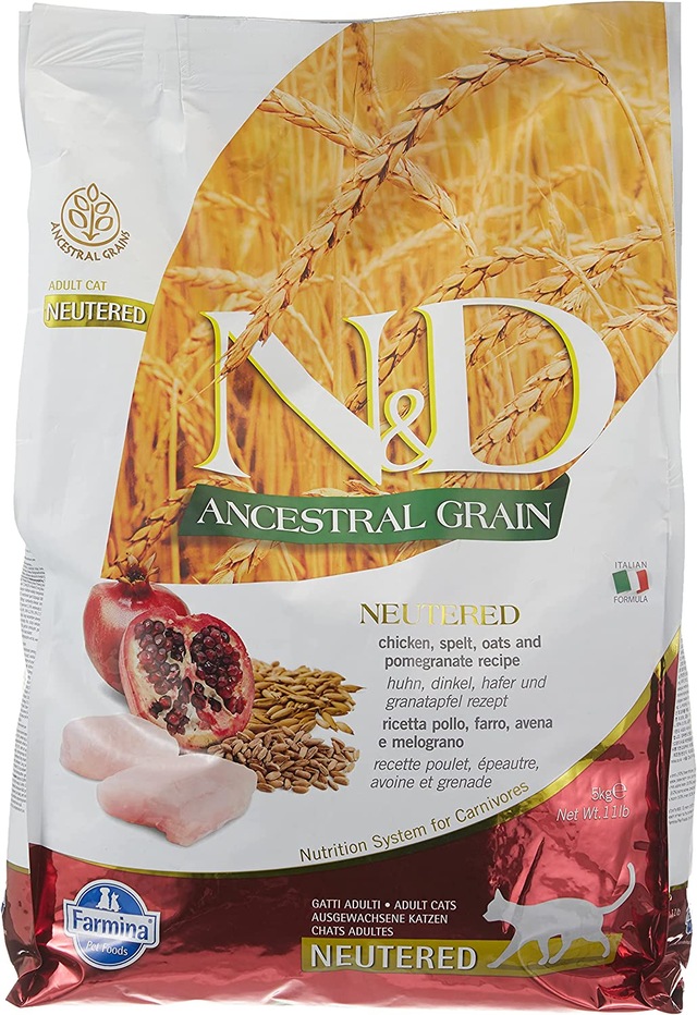 N&D Ancestral Grain Kedi Maması, Kuru Mama, Tavuk, Kılçıksız Buğd