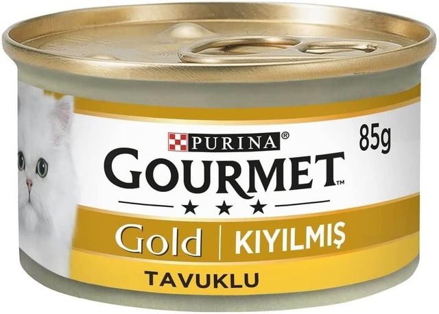 Gold Kıyılmış Tavuk Etli Kedi Konservesi 85 Gr x 24 Adet