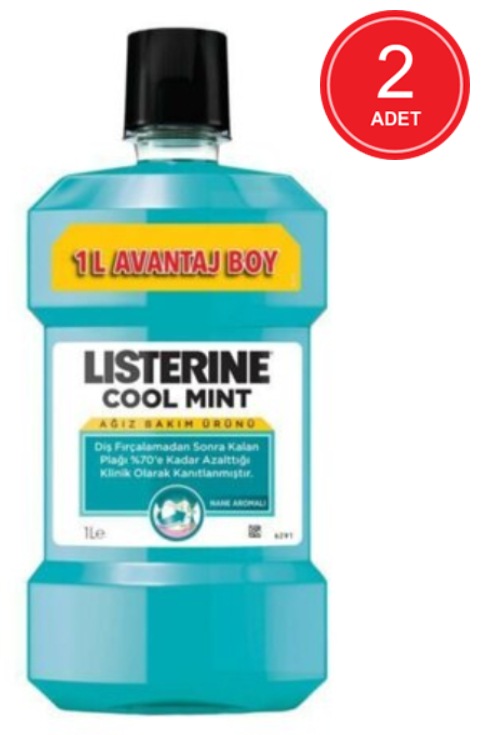 Listerine Cool Mint Ağız Bakım Suyu 2 x 1 L