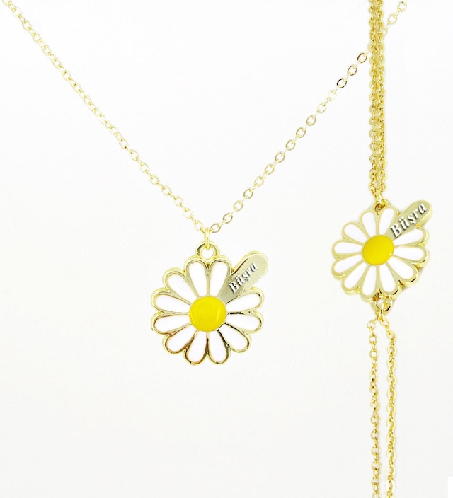 Kişiye Özel İsimli Papatya Kolye Bileklik Seti  Bbs05