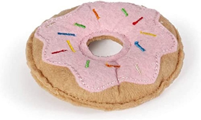 Peluş Kedi Oyuncağı, 7.5 cm Çörek, Pembe