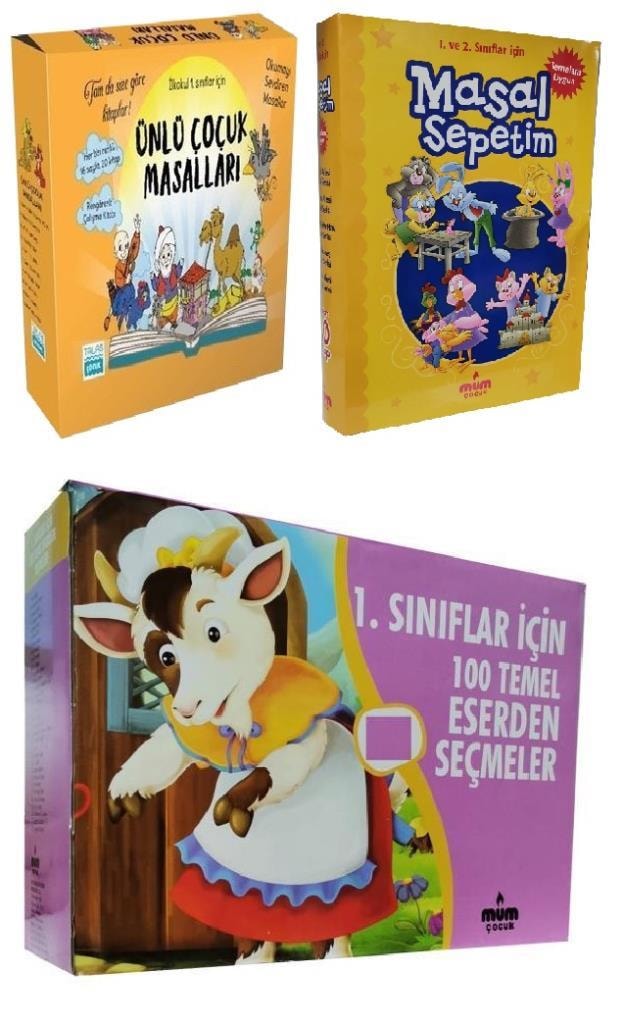 1. Sınıf Hikaye Seti 70 Kitap (100 temel eser/ünlü çocuk/masal se