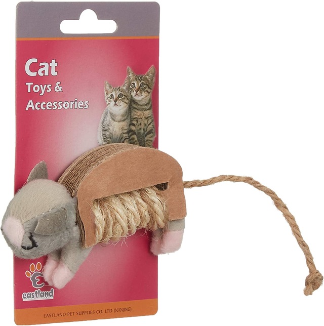 Pelu Hışırtılı Kedı Oyuncağı Fare 10X6 Cm