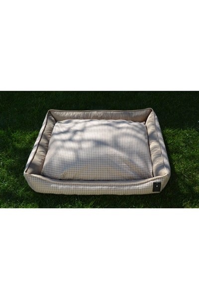 PANDA KAHVERENGİ DESENLİ LARGE KÖPEK YATAĞI 60*80 cm