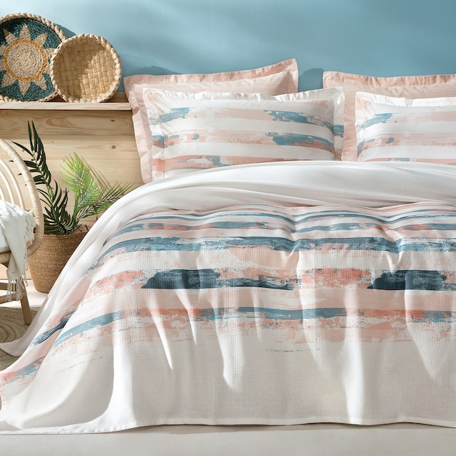 Yataş Bedding Stain Çift Kişilik  Pike Takımı - Pudra