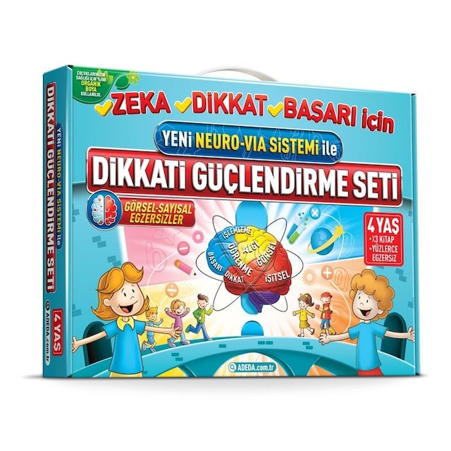 Adeda - DGS Dikkati Güçlendirme Seti 4 Yaş (3 Kitap)