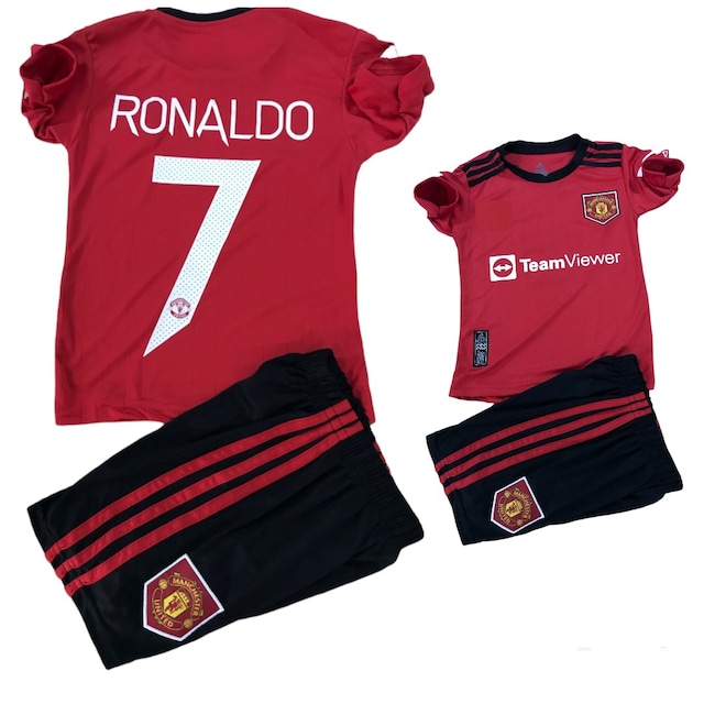 Ronaldo Çocuk Futbol Forması Tişört Takımı 4 Lü Set