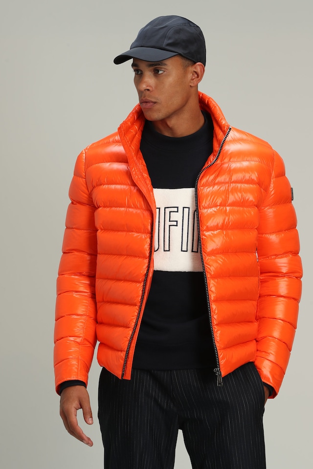 Lufian Brody Kaz Tüyü Erkek Mont Turuncu Turuncu