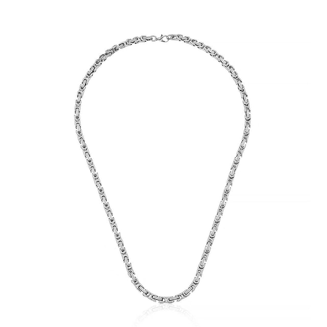 Gümüş Pazarım 5 mm Çelik Kral Zincir Gri