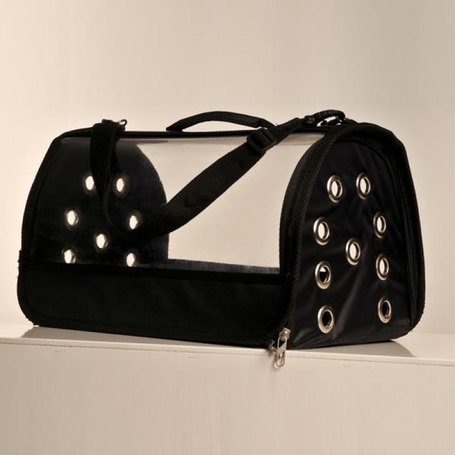 Elysium Şeffaf Kedi Köpek Hayvan Taşıma Çantası Siyah