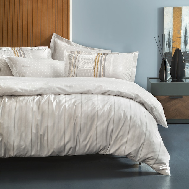 Yataş Bedding  Pamena Ranforce Çift Kişilik Nevresim Seti - Gri