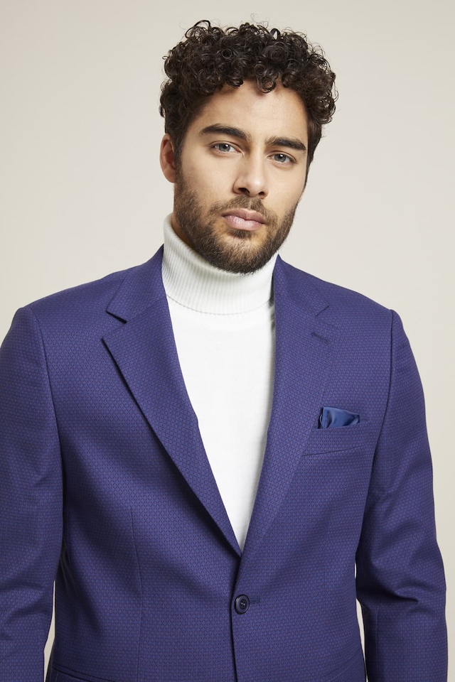 EFOR C 573 Slim Fit Lacivert Spor Ceket