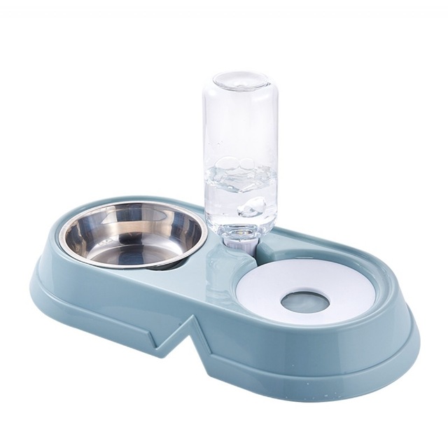 Mikopet Kedi Köpek Mama Su Kabı-Gri