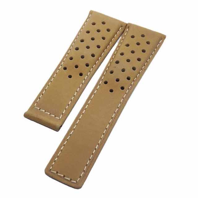 Tag Heuer Uyumlu 24x20 Taba Renk Süet Deri Saat Kordonu